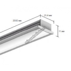 Врезной алюминиевый профиль для светодиодных лент LD profile – 33/2, 31026