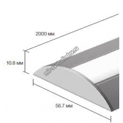 Накладной алюминиевый профиль для светодиодных лент LD profile – 21, 29478